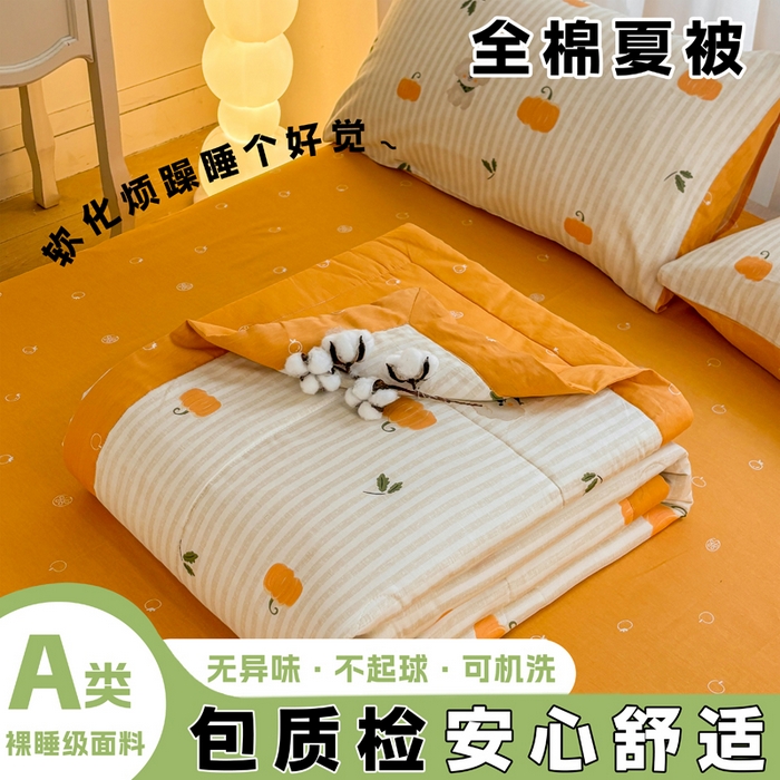 91家纺网 家纺一手货源 找家纺 （总）红日子纺织品 2026新款全棉印花夏被夏凉被空调被