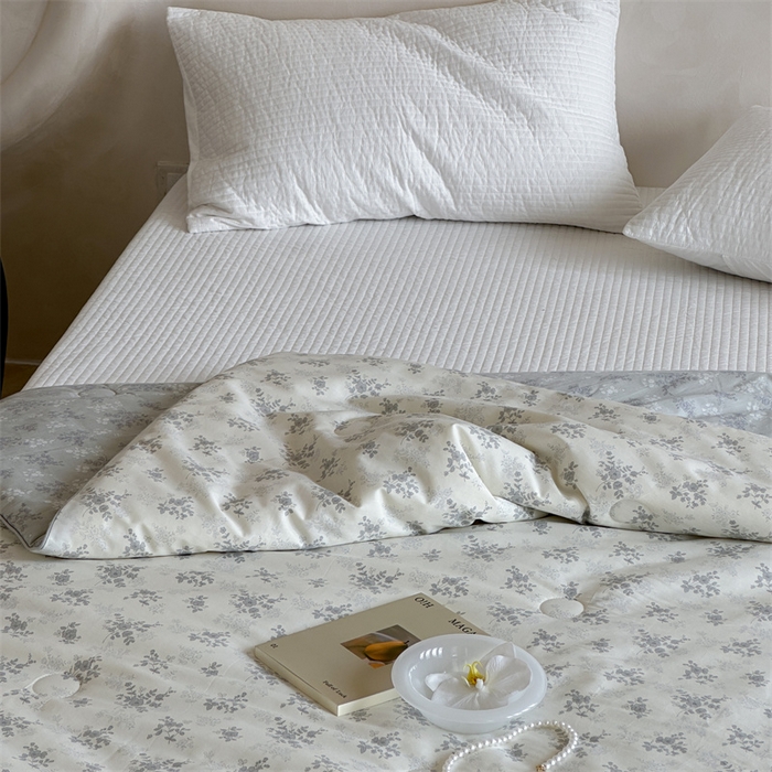 91家纺网 家纺一手货源 找家纺 床盖工厂店 2026新款双面全棉填充大豆棉春秋被夏被子被芯 安然