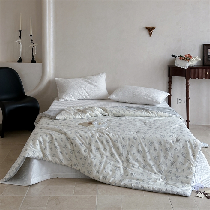 91家纺网 家纺一手货源 找家纺 床盖工厂店 2026新款双面全棉填充大豆棉春秋被夏被子被芯 安然