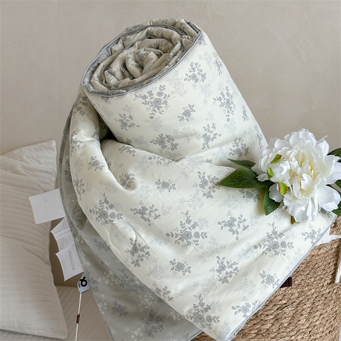 91家纺网 家纺一手货源 找家纺 床盖工厂店 2026新款双面全棉填充大豆棉春秋被夏被子被芯 安然