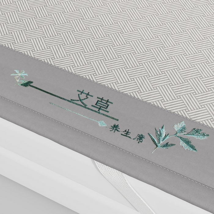 91家纺网 家纺一手货源 找家纺 （总）好艺佳毛毯 2026新款艾草凉席冰丝席绣花高密碳光软席PE饼干花三件套学生宿舍可机洗水洗