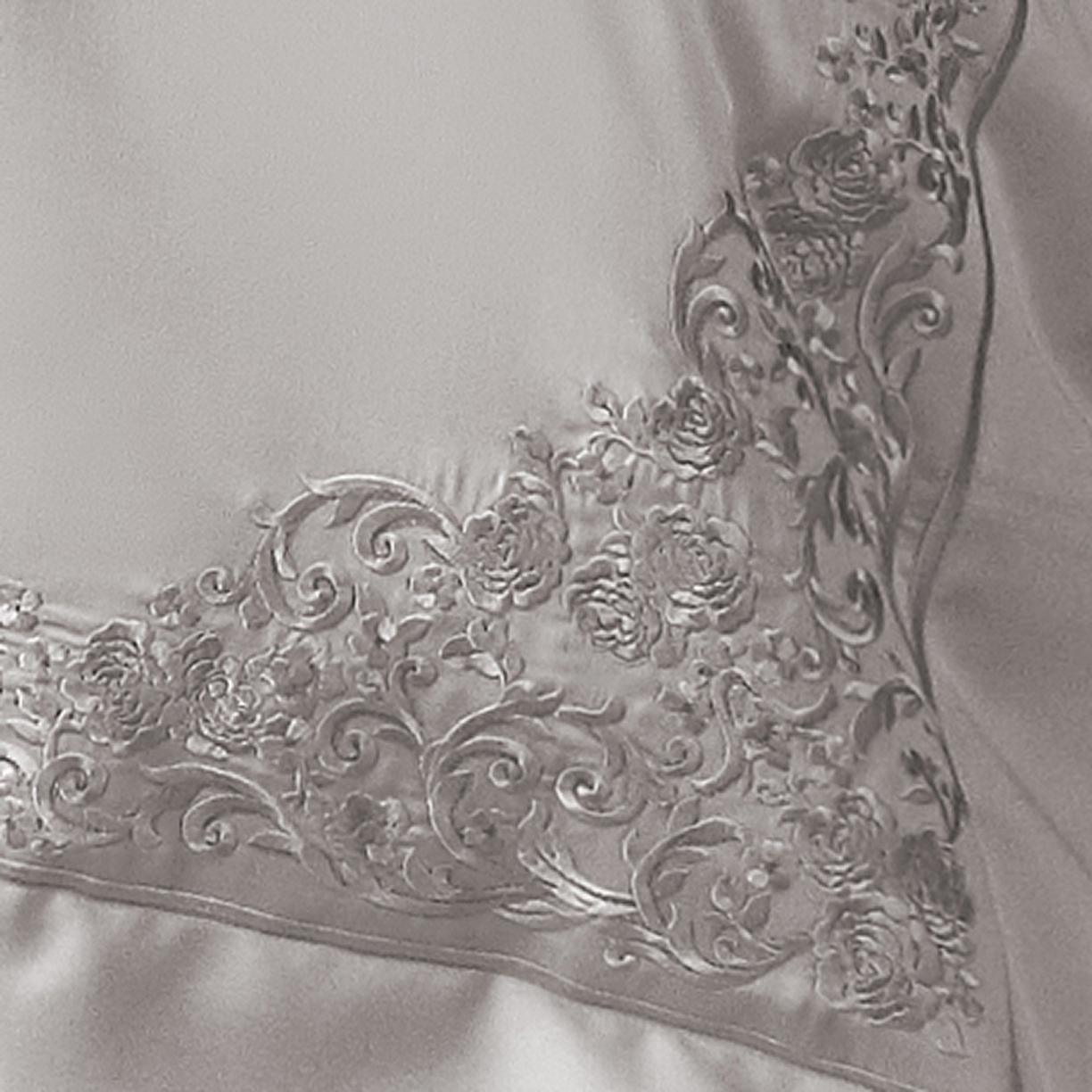 91家纺网 家纺一手货源 找家纺 蒂爵 2026新款天丝棉提花四件套 高级灰