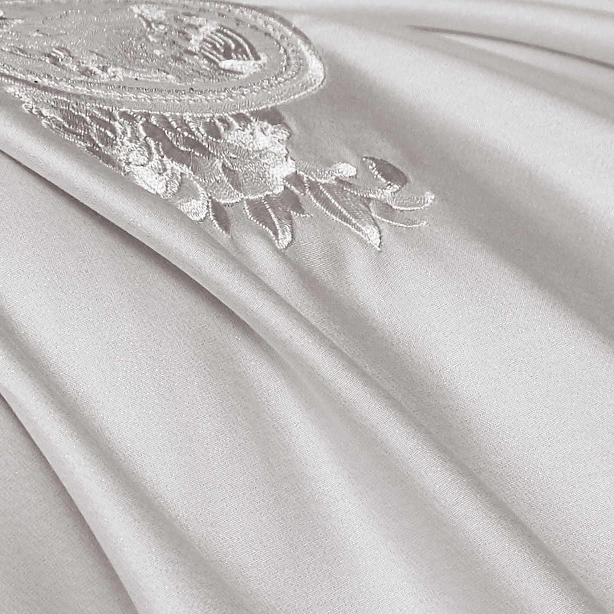 91家纺网 家纺一手货源 找家纺 蒂爵 2026新款天丝棉提花四件套 高级灰