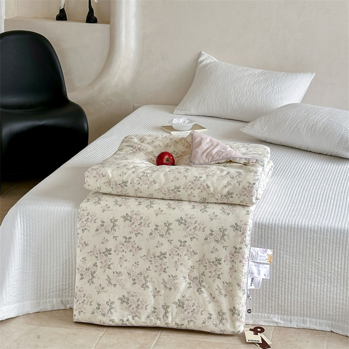 床盖工厂店 2026新款双面全棉填充大豆棉春秋被夏被子被芯 云汐