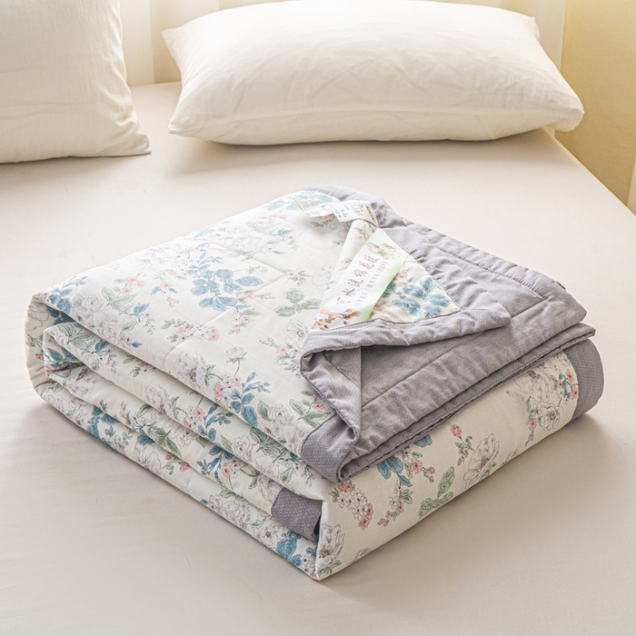 91家纺网 家纺一手货源 找家纺 锦鹭被业 2026新款A类里外全棉印花夏被夏凉被空调被 千寻