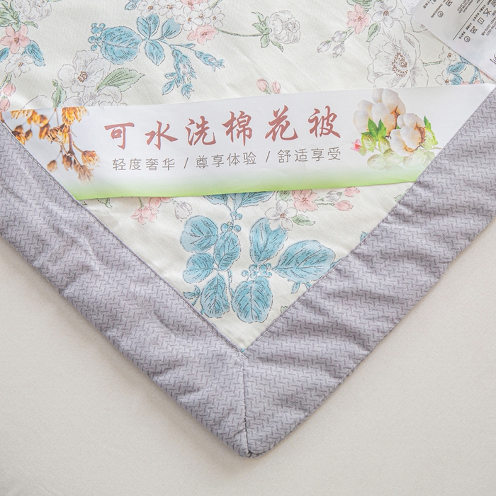 91家纺网 家纺一手货源 找家纺 锦鹭被业 2026新款A类里外全棉印花夏被夏凉被空调被 千寻