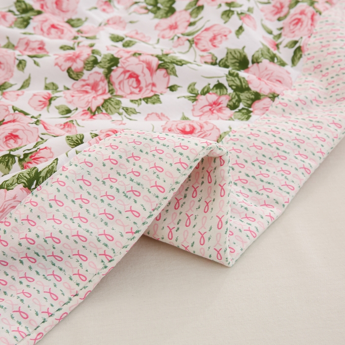 91家纺网 家纺一手货源 找家纺 锦鹭被业 2026新款A类里外全棉印花夏被夏凉被空调被 萱花粉