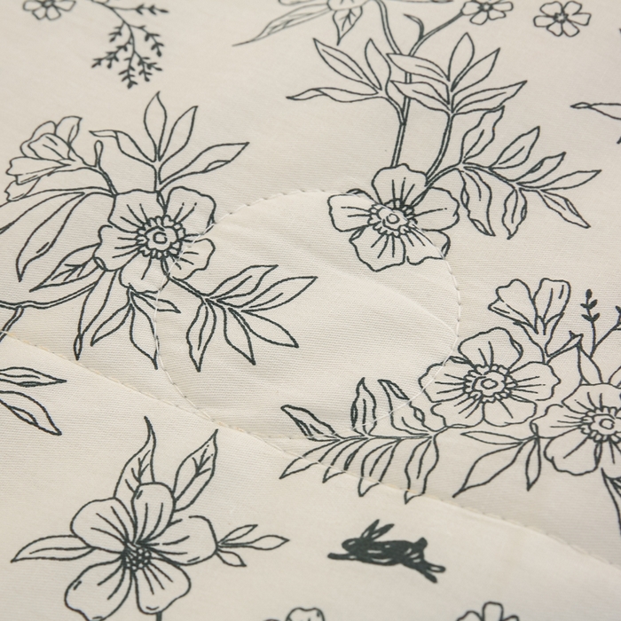 91家纺网 家纺一手货源 找家纺 锦鹭被业 2026新款A类里外全棉印花夏被夏凉被空调被 花园小兔