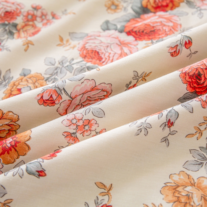 91家纺网 家纺一手货源 找家纺 锦鹭被业 2026新款A类里外全棉印花夏被夏凉被空调被 玫瑰园-灰