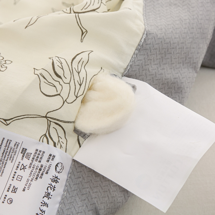 91家纺网 家纺一手货源 找家纺 锦鹭被业 2026新款A类里外全棉印花夏被夏凉被空调被 山茶花