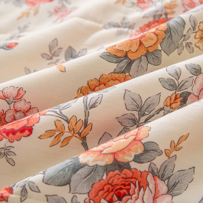 91家纺网 家纺一手货源 找家纺 锦鹭被业 2026新款A类里外全棉印花夏被夏凉被空调被 玫瑰园-绿