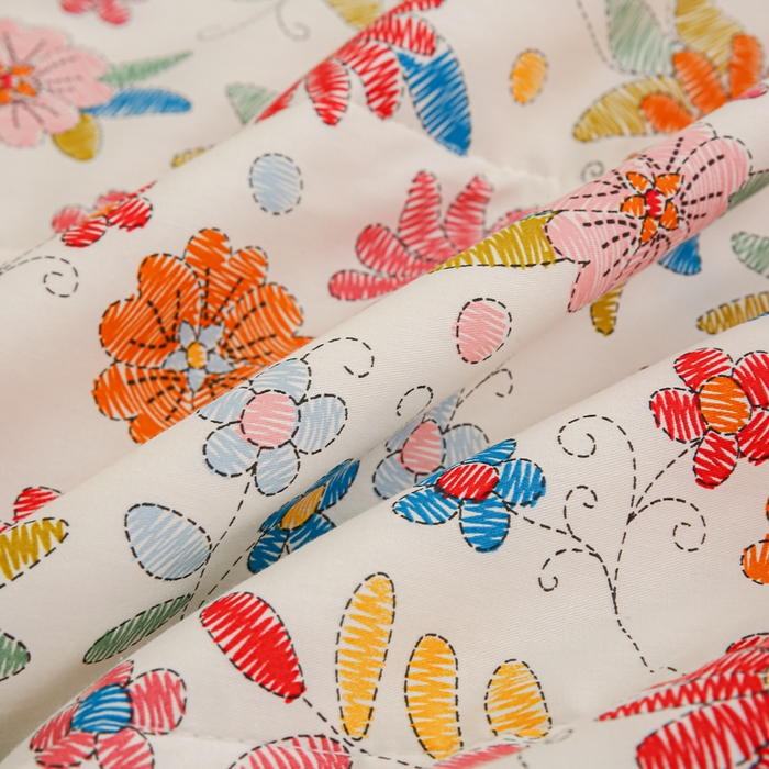 91家纺网 家纺一手货源 找家纺 锦鹭被业 2026新款A类里外全棉印花夏被夏凉被空调被 太阳花