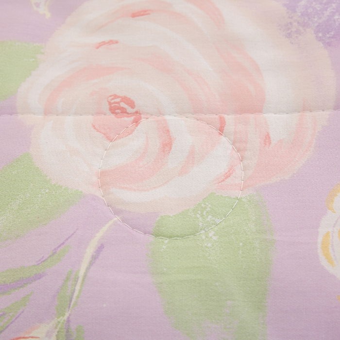 91家纺网 家纺一手货源 找家纺 锦鹭被业 2026新款A类里外全棉印花夏被夏凉被空调被 花幽兰