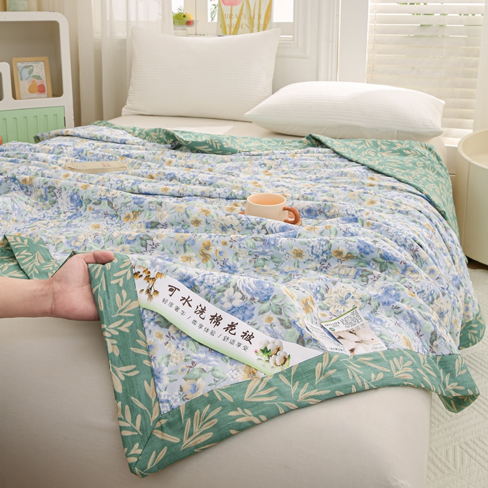 91家纺网 家纺一手货源 找家纺 锦鹭被业 2026新款A类里外全棉印花夏被夏凉被空调被 漫画