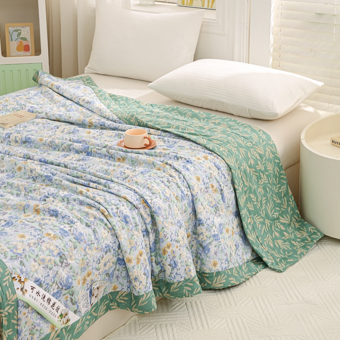 91家纺网 家纺一手货源 找家纺 锦鹭被业 2026新款A类里外全棉印花夏被夏凉被空调被 漫画