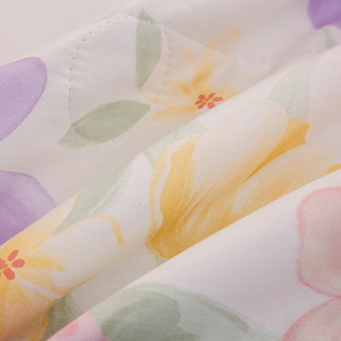 91家纺网 家纺一手货源 找家纺 锦鹭被业 2026新款A类里外全棉印花夏被夏凉被空调被 繁花邂逅