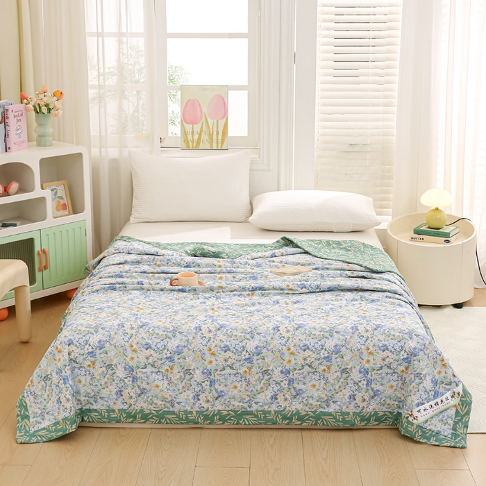 91家纺网 家纺一手货源 找家纺 锦鹭被业 2026新款A类里外全棉印花夏被夏凉被空调被 漫画