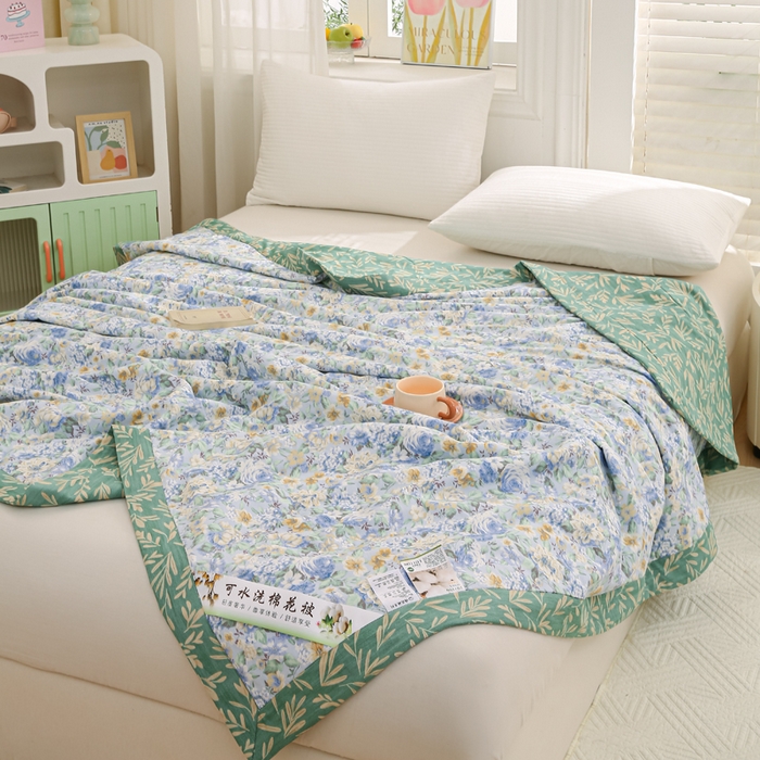 91家纺网 家纺一手货源 找家纺 锦鹭被业 2026新款A类里外全棉印花夏被夏凉被空调被 漫画