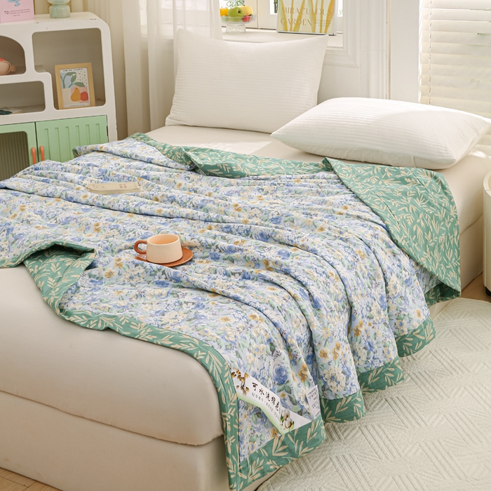 91家纺网 家纺一手货源 找家纺 锦鹭被业 2026新款A类里外全棉印花夏被夏凉被空调被 漫画