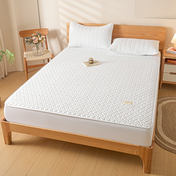 91家纺网 家纺一手货源 找家纺 （总）曼陀罗 2026新款A类母婴级新疆棉花夹棉防水单床笠 床笠单件-倾心