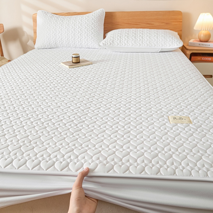 91家纺网 家纺一手货源 找家纺 （总）曼陀罗 2026新款A类母婴级新疆棉花夹棉防水单床笠 床笠单件-倾心