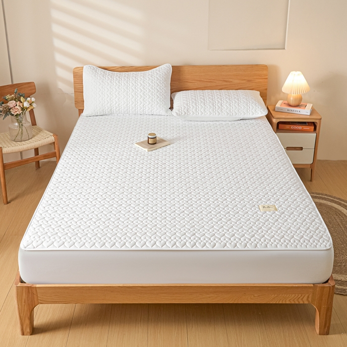 91家纺网 家纺一手货源 找家纺 （总）曼陀罗 2026新款A类母婴级新疆棉花夹棉防水单床笠 床笠单件-倾心