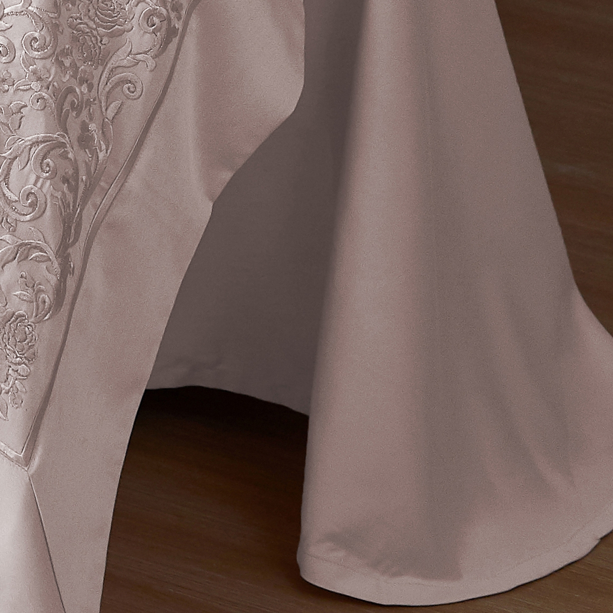 91家纺网 家纺一手货源 找家纺 蒂爵 2026新款天丝棉提花四件套 玫瑰粉