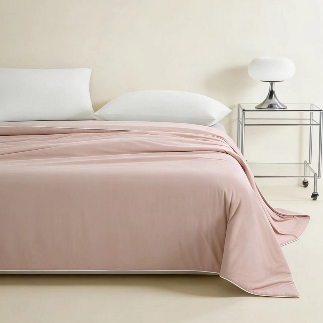 91家纺网 家纺一手货源 找家纺 LADYCOCO可可家居 2026新款优可丝凉感夏被被子被芯 柔粉色