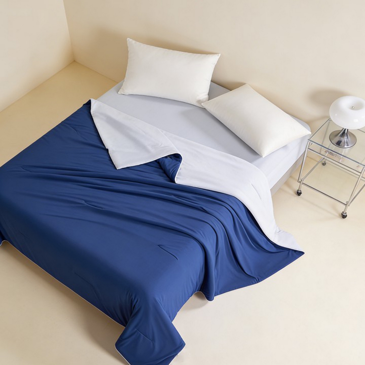 91家纺网 家纺一手货源 找家纺 LADYCOCO可可家居 2026新款优可丝凉感夏被被子被芯 深蓝色