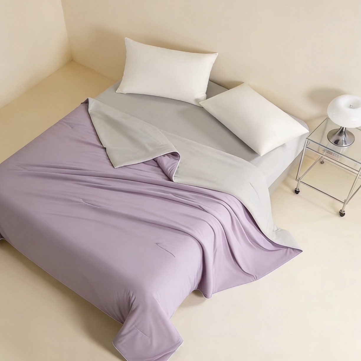 91家纺网 家纺一手货源 找家纺 LADYCOCO可可家居 2026新款优可丝凉感夏被被子被芯 芋泥紫