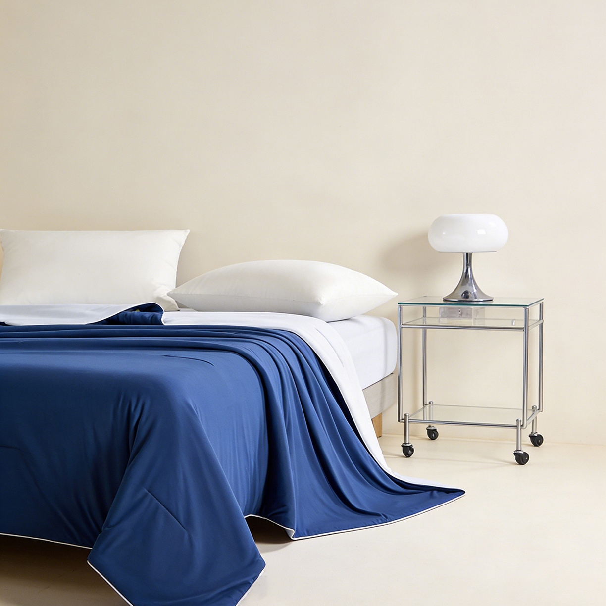 91家纺网 家纺一手货源 找家纺 LADYCOCO可可家居 2026新款优可丝凉感夏被被子被芯 深蓝色