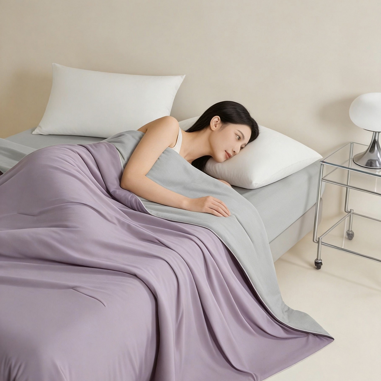 LADYCOCO可可家居 2026新款优可丝凉感夏被被子被芯 芋泥紫