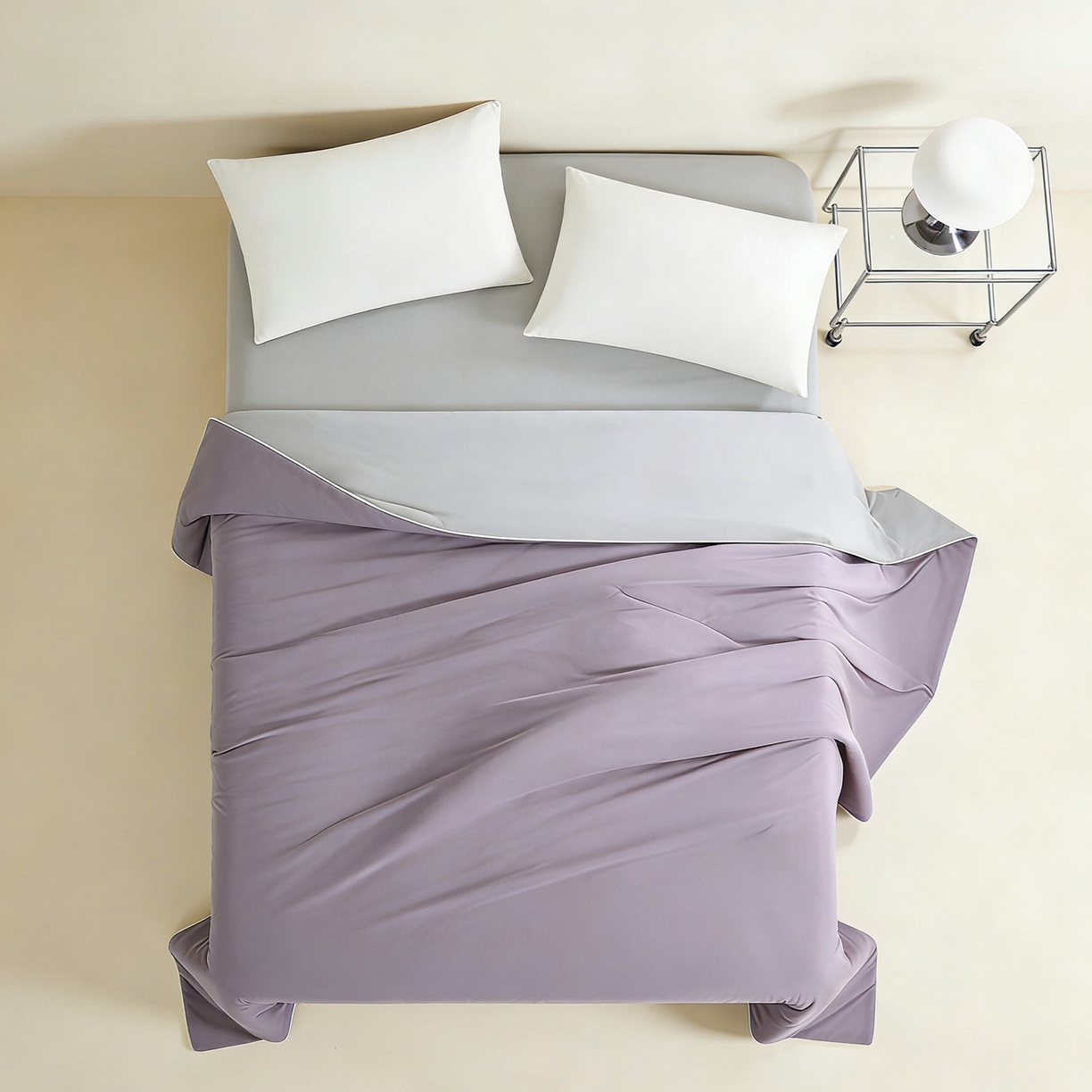 91家纺网 家纺一手货源 找家纺 LADYCOCO可可家居 2026新款优可丝凉感夏被被子被芯 芋泥紫