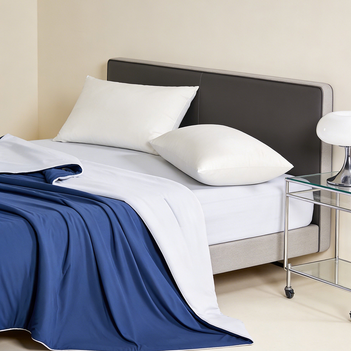 91家纺网 家纺一手货源 找家纺 LADYCOCO可可家居 2026新款优可丝凉感夏被被子被芯 深蓝色