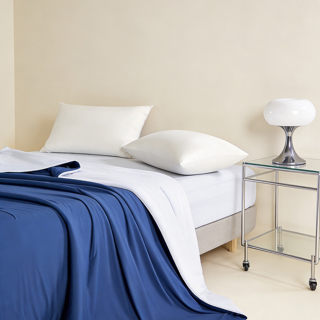 91家纺网 家纺一手货源 找家纺 LADYCOCO可可家居 2026新款优可丝凉感夏被被子被芯 深蓝色