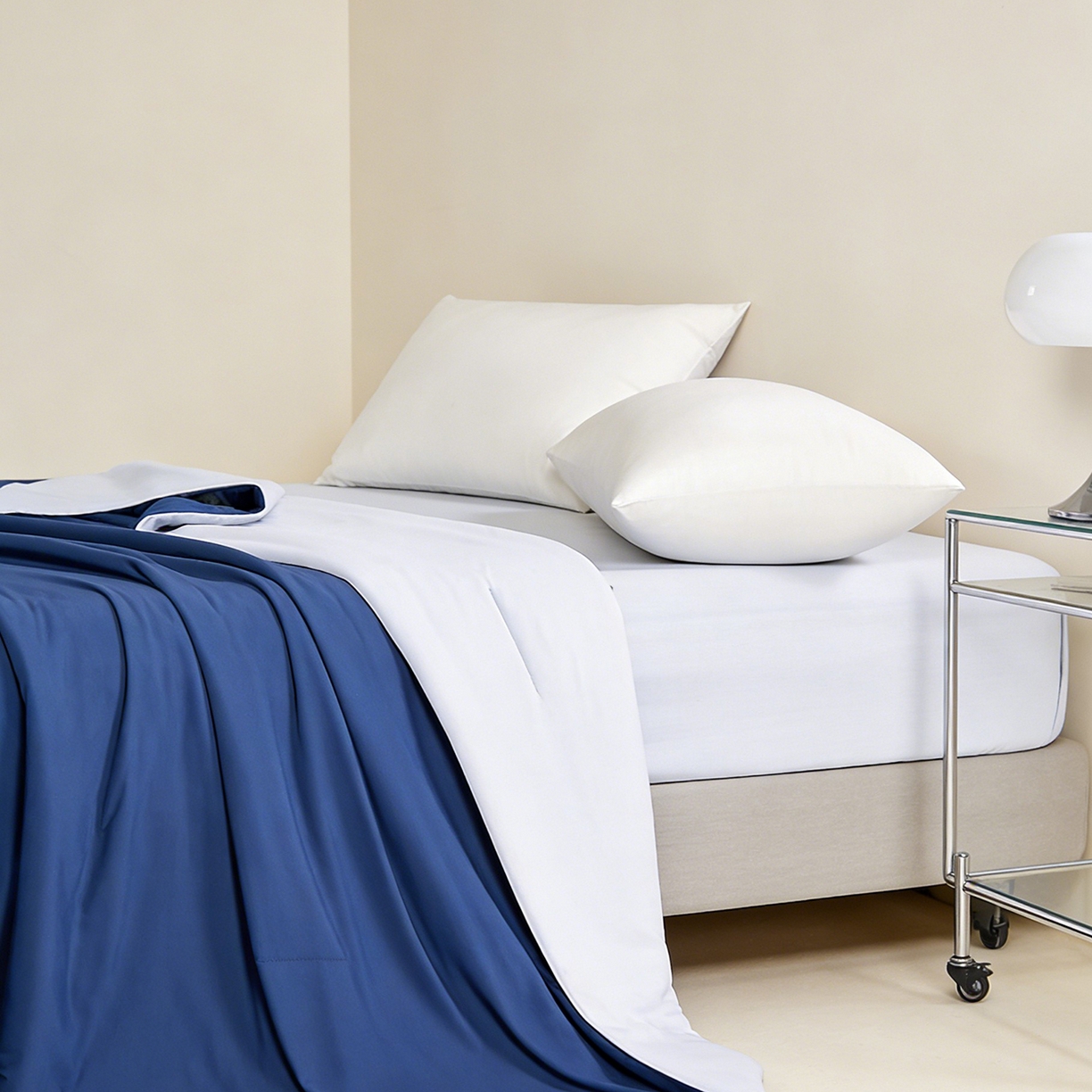 91家纺网 家纺一手货源 找家纺 LADYCOCO可可家居 2026新款优可丝凉感夏被被子被芯 深蓝色