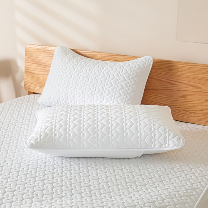 91家纺网 家纺一手货源 找家纺 曼陀罗 2026新款A类母婴级新疆棉花夹棉防水单床笠 床笠单件-倾心 倾心-本白