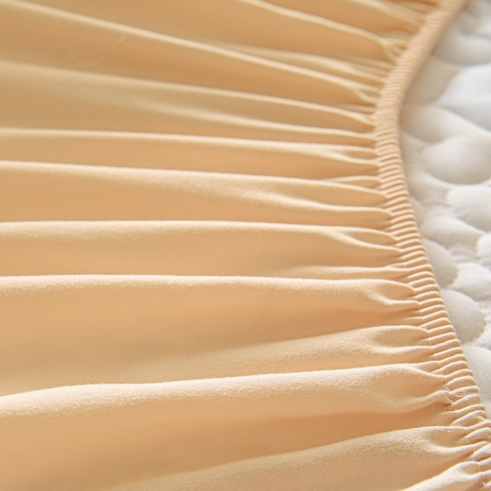 91家纺网 家纺一手货源 找家纺 曼陀罗 2026新款A类母婴级新疆棉花夹棉防水单床笠 床笠单件-倾心 倾心-卡其