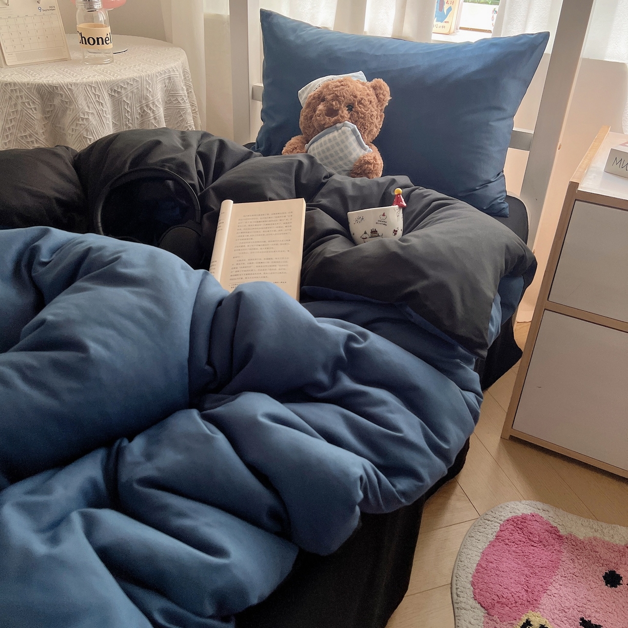 91家纺网 家纺一手货源 找家纺 （总）缦绣阁家纺 2026新款亲肤水洗棉纯色四件套床单被罩被套单件学生宿舍上下铺单人三件套