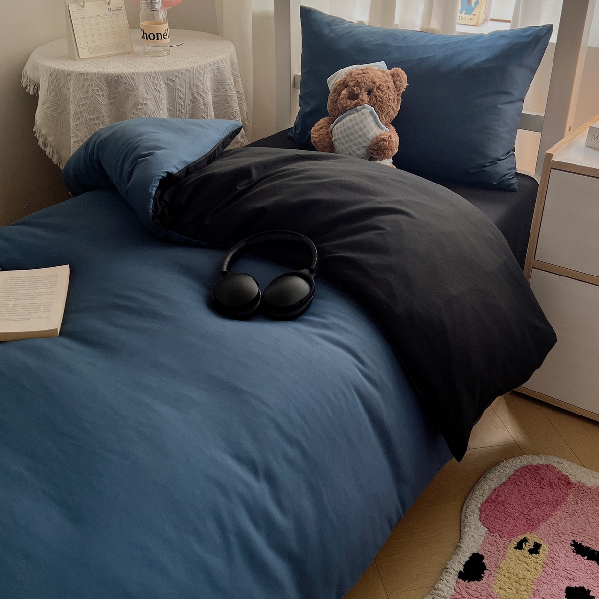 91家纺网 家纺一手货源 找家纺 （总）缦绣阁家纺 2026新款亲肤水洗棉纯色四件套床单被罩被套单件学生宿舍上下铺单人三件套