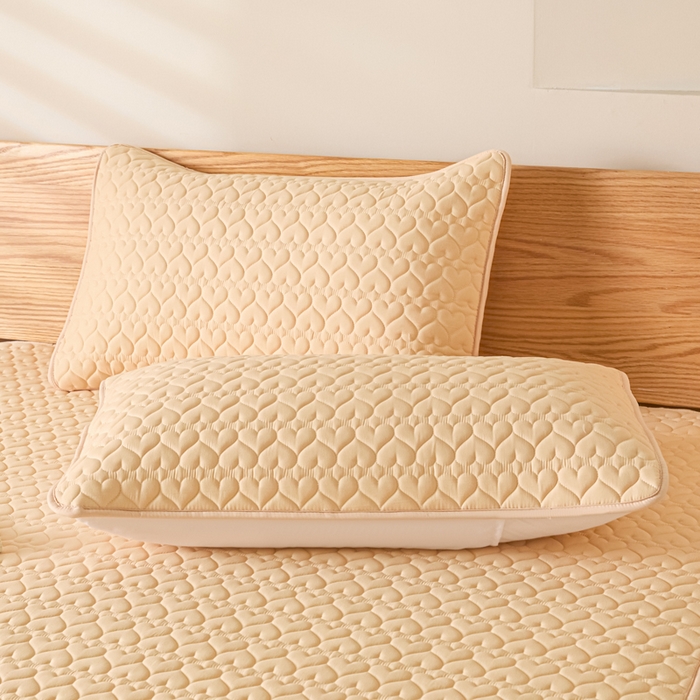 91家纺网 家纺一手货源 找家纺 曼陀罗 2026新款A类母婴级新疆棉花夹棉防水单床笠 床笠单件-倾心 倾心-卡其