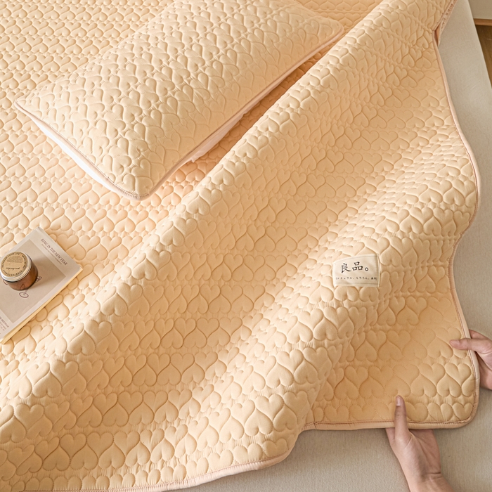 91家纺网 家纺一手货源 找家纺 曼陀罗 2026新款A类母婴级新疆棉花夹棉防水单床笠 床笠单件-倾心 倾心-卡其