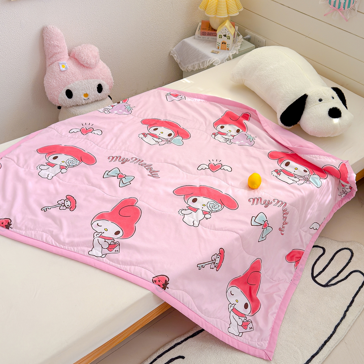 沁童儿童用品店 2026新款三丽鸥儿童被 粉色兔兔