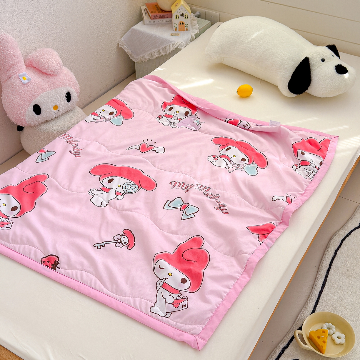 91家纺网 家纺一手货源 找家纺 沁童儿童用品店 2026新款三丽鸥儿童被 粉色兔兔