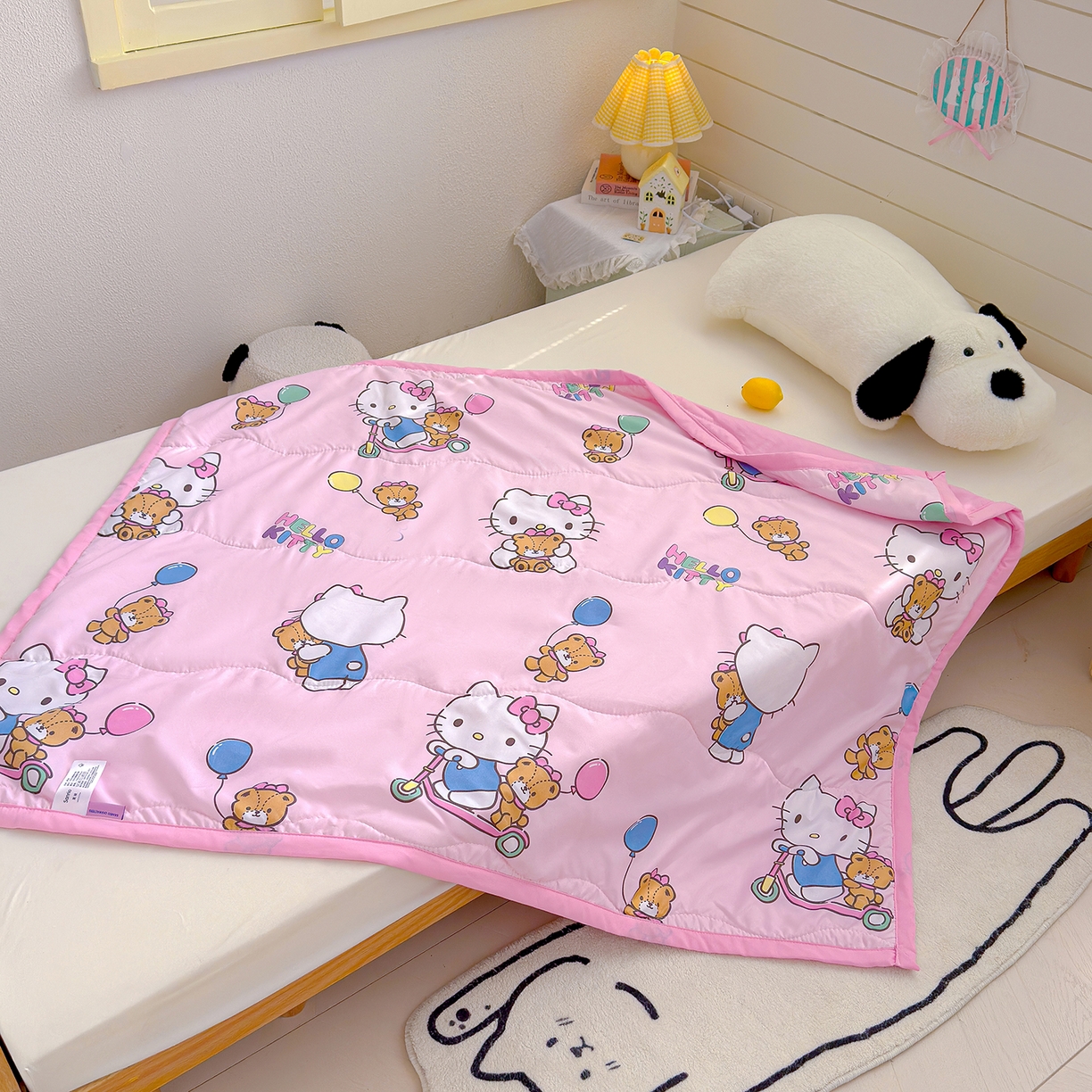 沁童儿童用品店 2026新款三丽鸥儿童被 粉色小猫