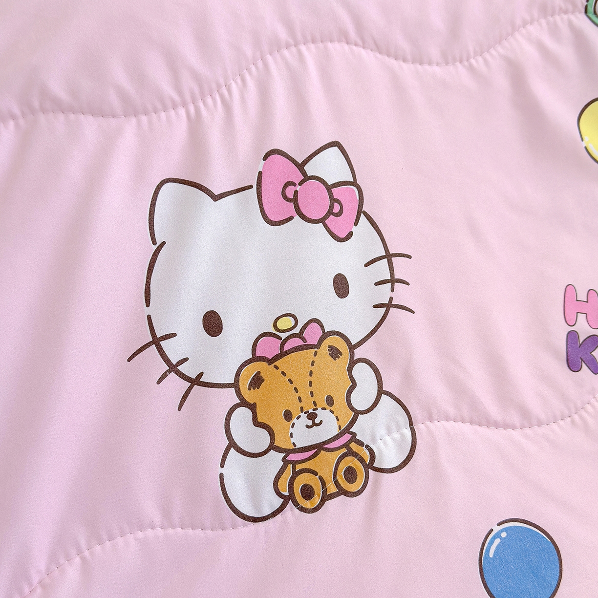 91家纺网 家纺一手货源 找家纺 沁童儿童用品店 2026新款三丽鸥儿童被 粉色小猫