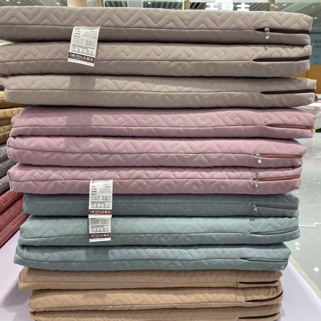 （总）沁童儿童用品店 2026新款磨毛水洗折叠床垫