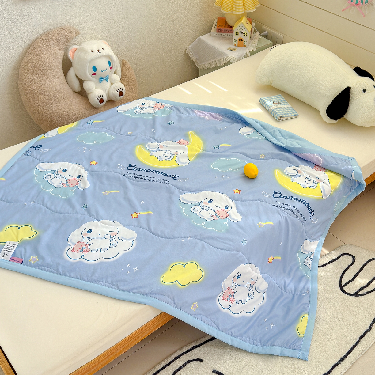 沁童儿童用品店 2026新款三丽鸥儿童被 蓝色小兔