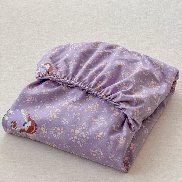 91家纺网 家纺一手货源 找家纺 爱多多家居 2026春夏新款水洗古棉单床笠 床笠三件套 床笠- 伊甸花梦