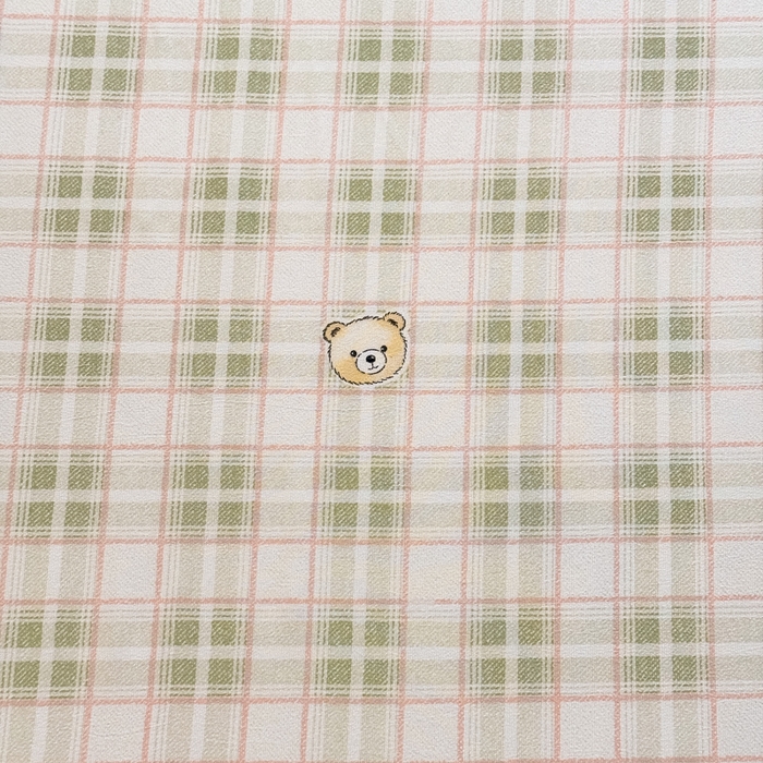 91家纺网 家纺一手货源 找家纺 爱多多家居 2026春夏新款水洗古棉单床笠 床笠三件套 床笠-格子熊